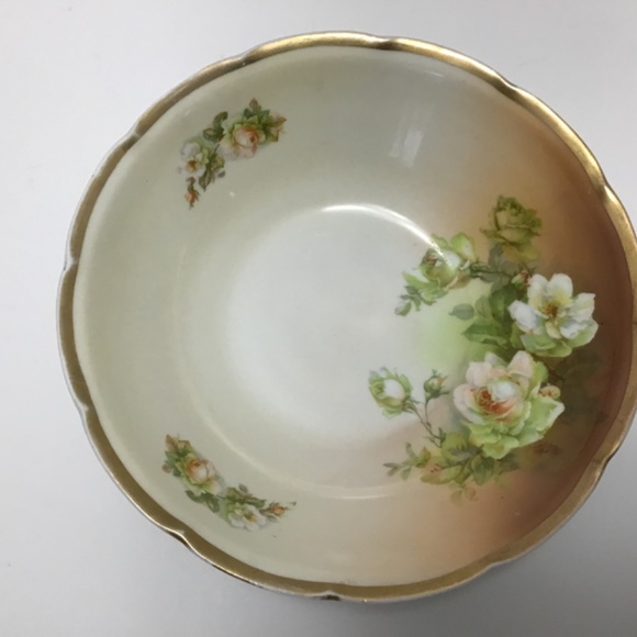 Vintage Antique Victoria Austria Serving Bowl with Floral Design - Picture 5 of 7